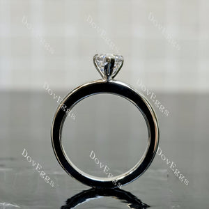 (size 5) Doveggs sterling silver 1ct pear moissanite engagement ring