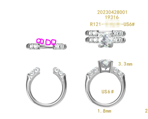 Customization of R121 ring set