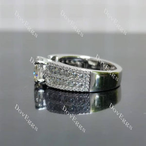 (size 6.25) Doveggs sterling silver 1.5ct round moissanite ring