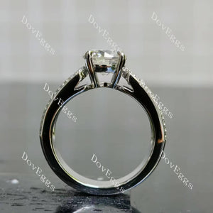 (size 6.25) Doveggs sterling silver 1.5ct round moissanite ring