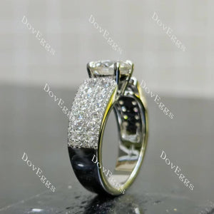 (size 6.25) Doveggs sterling silver 1.5ct round moissanite ring