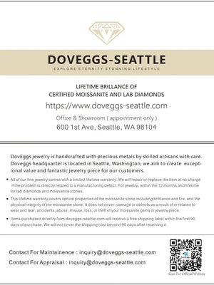 Round floral halo moissanite pendant necklace (pendant only)| Doveggs