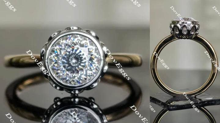 Custom ethical lab diamond Engagement Ring setting | DovEggs