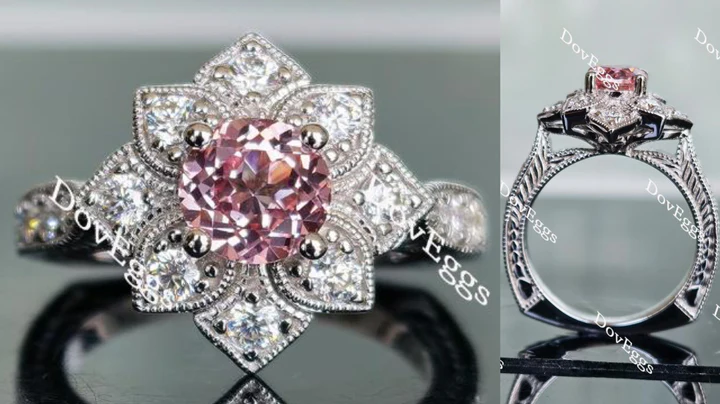 Best place to buy lab grown diamonds: Custom ethical lab diamond ring setting with moissanite or diamond accents. | DovEggs