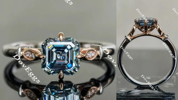 Vintage style setting for custom lab diamond Engagement Ring | DovEggs