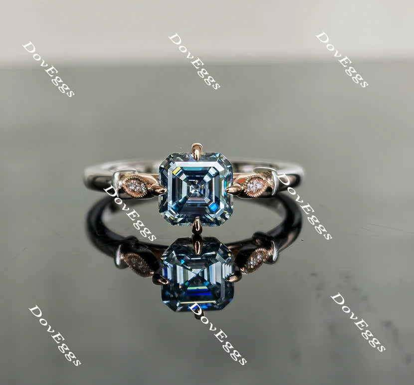 Vintage style setting for custom lab diamond Engagement Ring | DovEggs