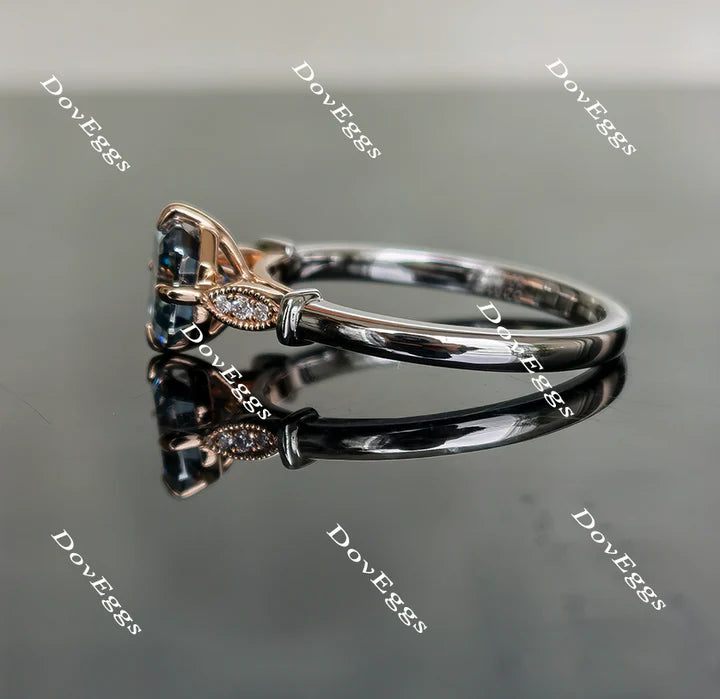 Vintage style setting for custom lab diamond Engagement Ring | DovEggs