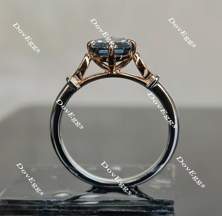 Vintage style setting for custom lab diamond Engagement Ring | DovEggs