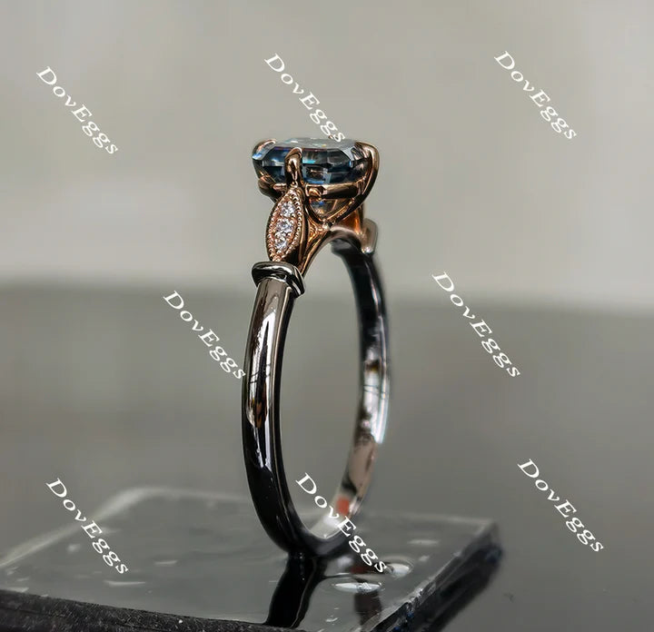 Vintage style setting for custom lab diamond Engagement Ring | DovEggs