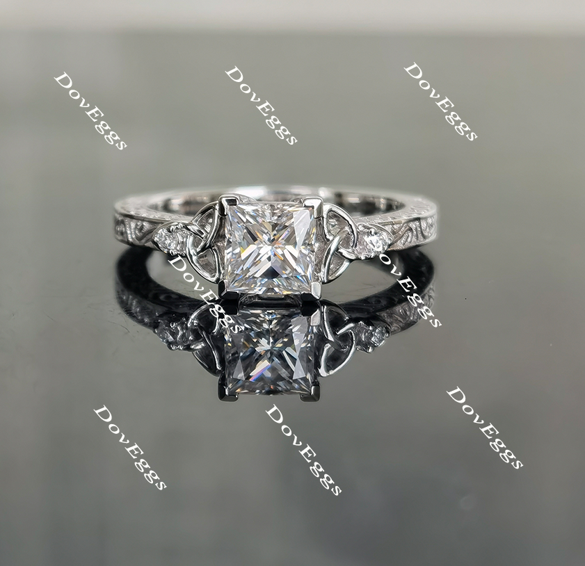 vintage moissanite engagement ring