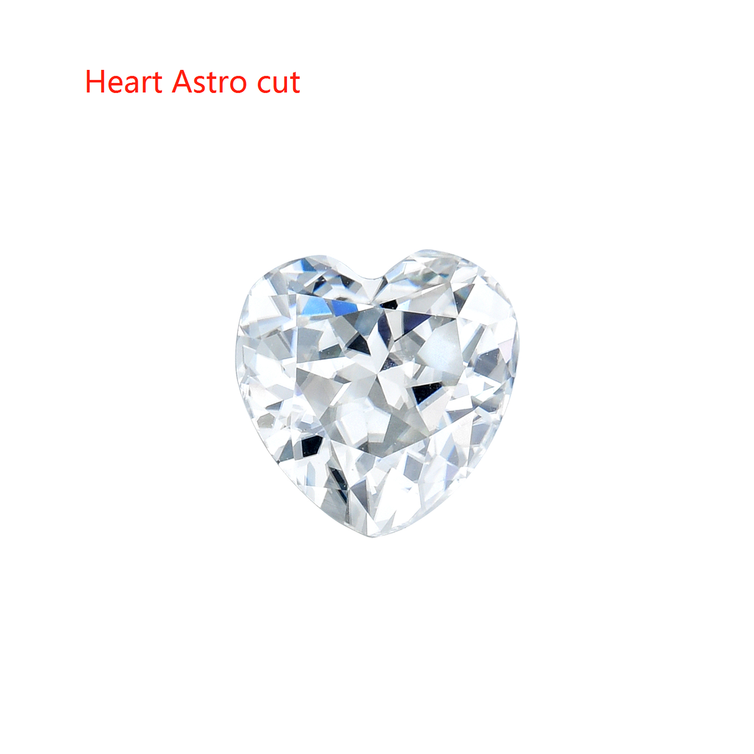 doveggs 1ct-5ct heart lab created moissanite loose stone