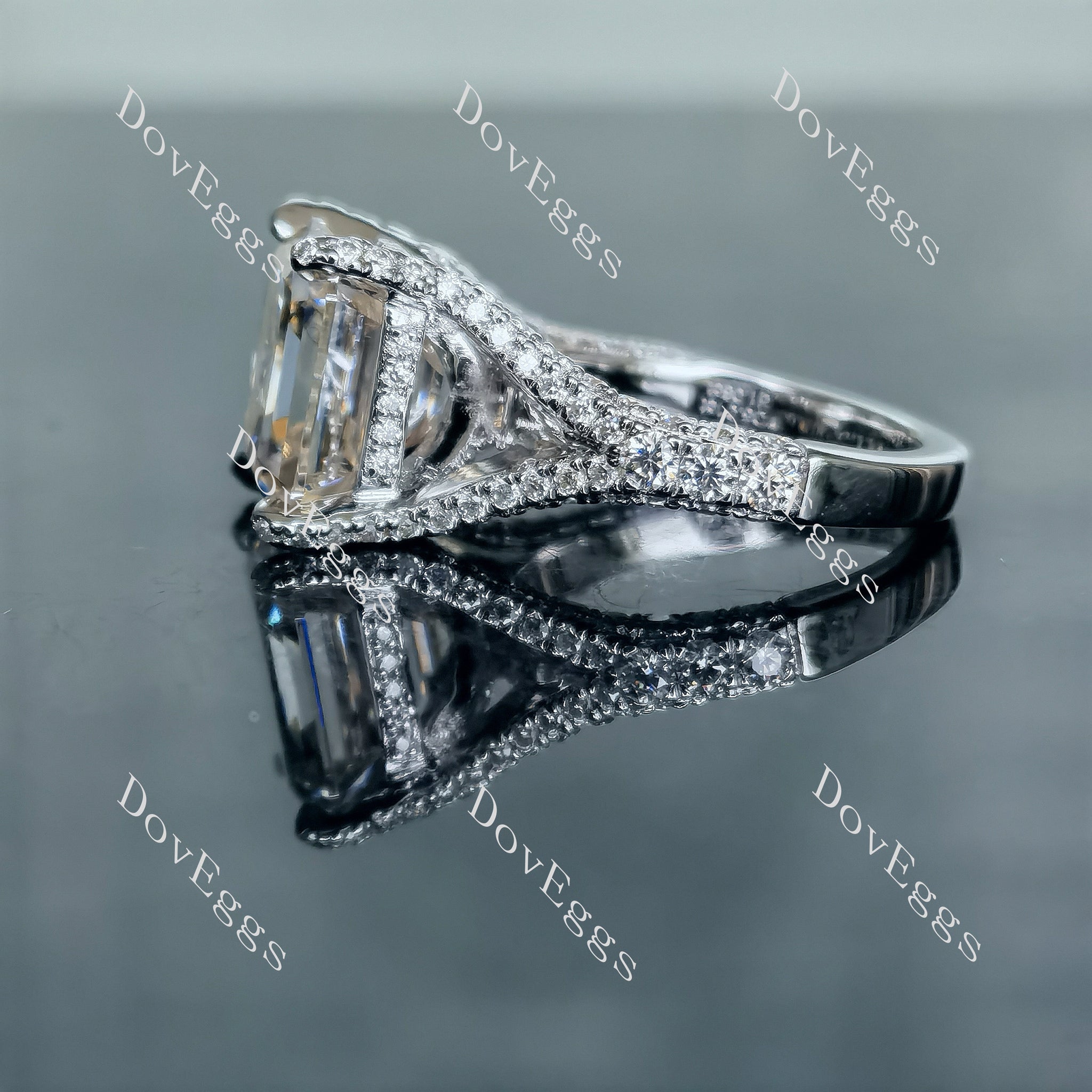 The Brooklyn split shank engagement ring