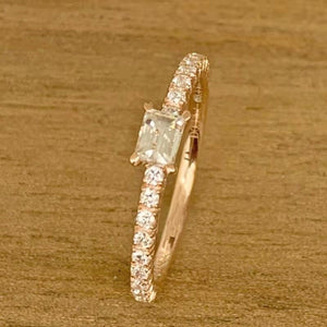 paved moissanite ring 