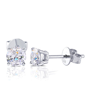 doveggs 0.6ct/0.8ct def color round lab created diamond earrings