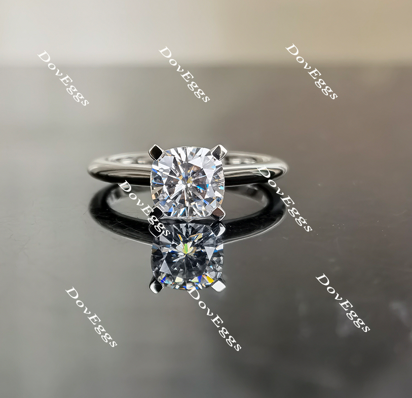 solitaire moissanite engagement ring