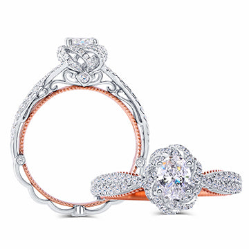 doveggs 0.5 carat oval lab created diamond engagement ring - DovEggs-Seattle