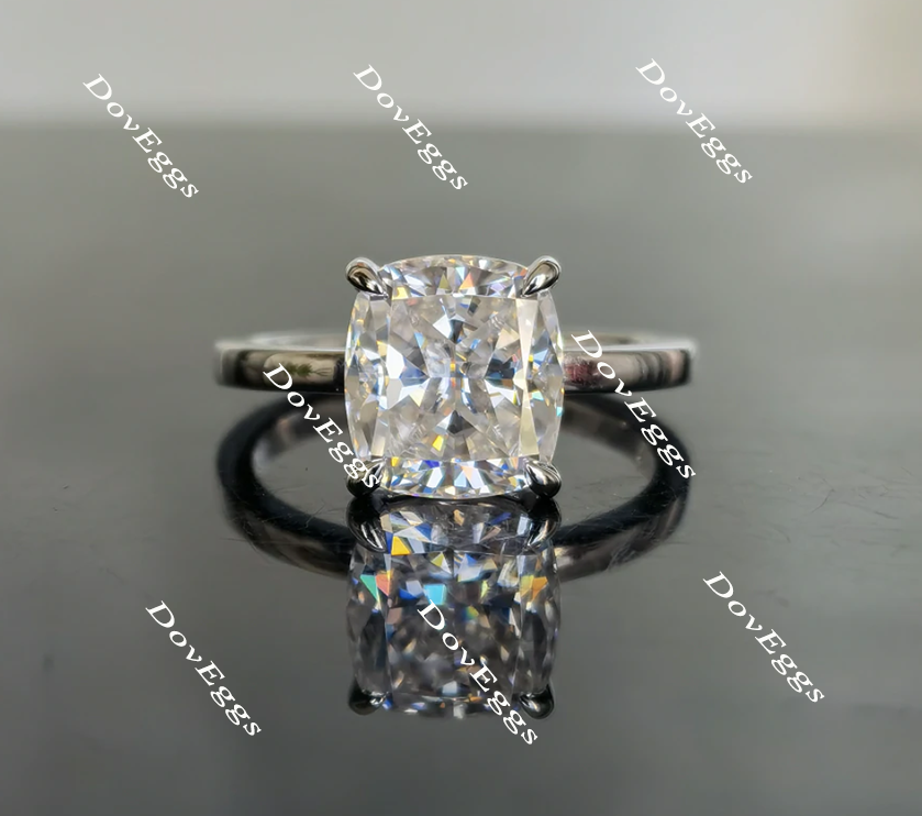 solitaire moissanite engagement ring