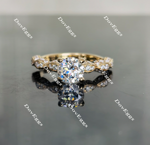 pave moissanite ring