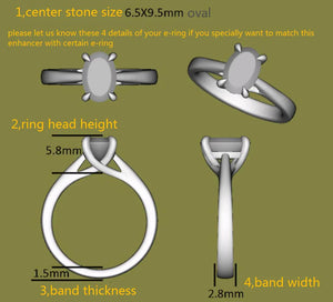 Karen's happy decision round moissanite/lab grown diamond  enhancer/wedding band
