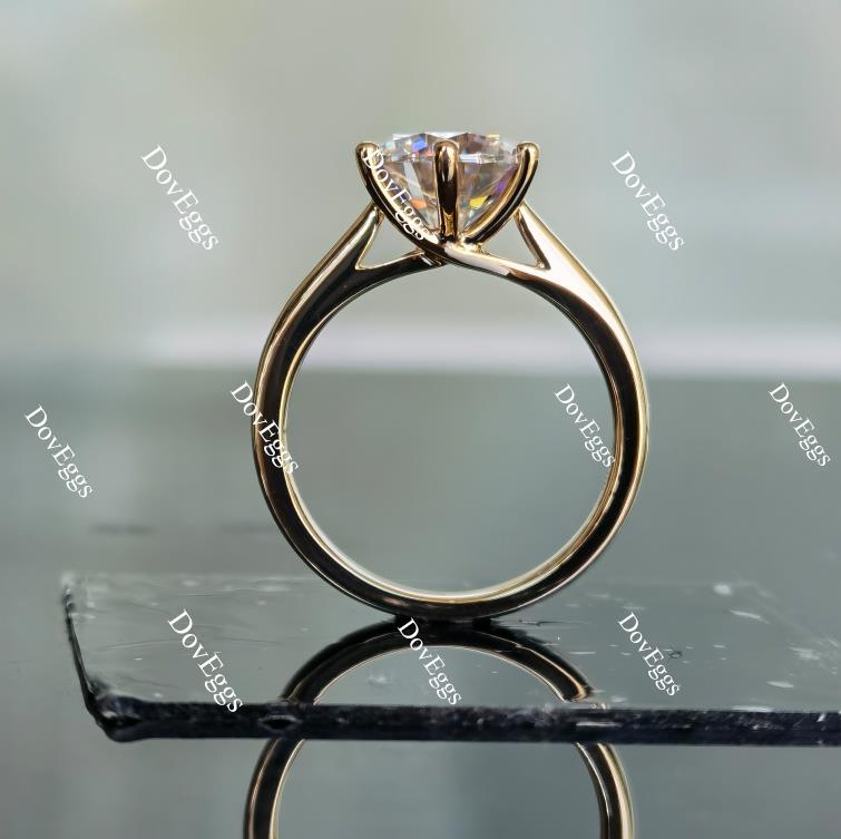 Doveggs solitaire moissanite engagement ring