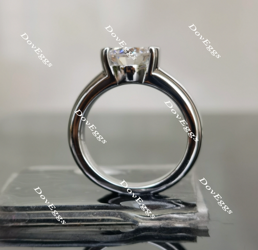 Doveggs solitaire moissanite engagement ring