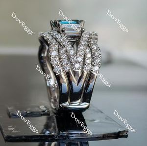 Doveggs round pave moissanite/lab grown diamond enhancer (enhancer only)-8.2mm band width