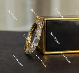 doveggs full eternity moissanite /lab grown diamondengagement ring wedding band-3mm band width