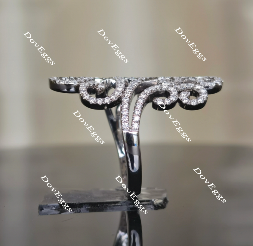 Boyfriend Ring moissanite/lab grown diamond band-2.5mm band width