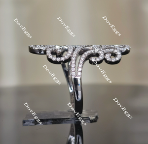 Boyfriend Ring moissanite/lab grown diamond band-2.5mm band width