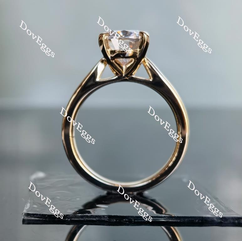 Doveggs oval solitaire moissanite engagement ring