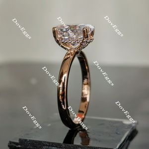 Doveggs elongated oval moissanite engagement ring(engagement ring only)