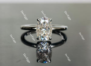 Doveggs hidden halo moissanite engagement ring