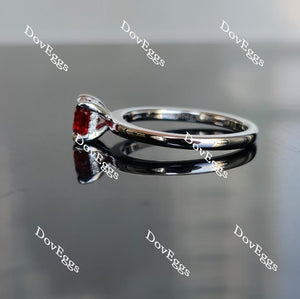 Doveggs asscher vivid pegion blood ruby colored gem engagement ring