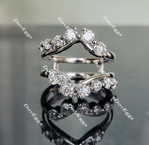 doveggs princess moissanite bridal set (2 rings)