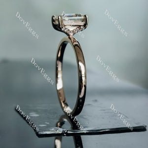 Doveggs Elizabeth Taylor Krupp cut moissanite engagement ring