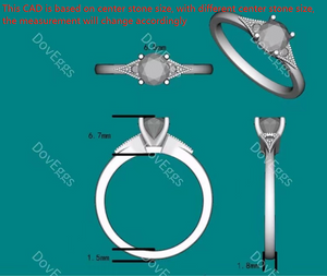 doveggs round tension moissanite engagement ring