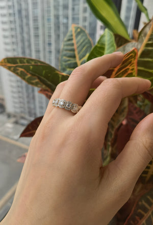 The Tamara full eternity moissanite/lab grown diamond wedding band-5.8mm band width
