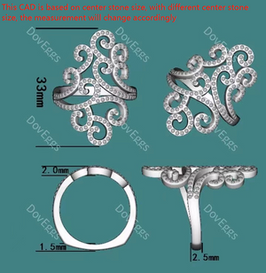 Boyfriend Ring moissanite/lab grown diamond band-2.5mm band width