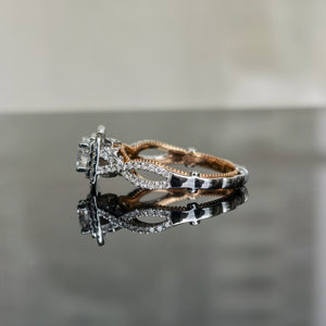 doveggs 0.5 carat round lab created diamond CVD engagement ring(size 7)