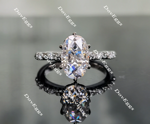 art deco moissanite engagement ring