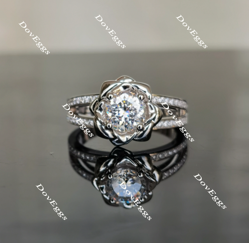 split shank moissanite ring