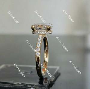 Miranda oval moissanite ring/lab grown diamond ring