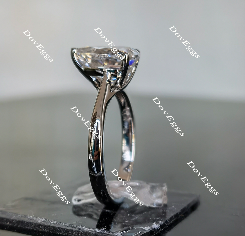 Doveggs solitaire moissanite engagement ring for women