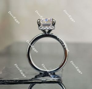Doveggs hidden halo moissanite engagement ringXR1059
