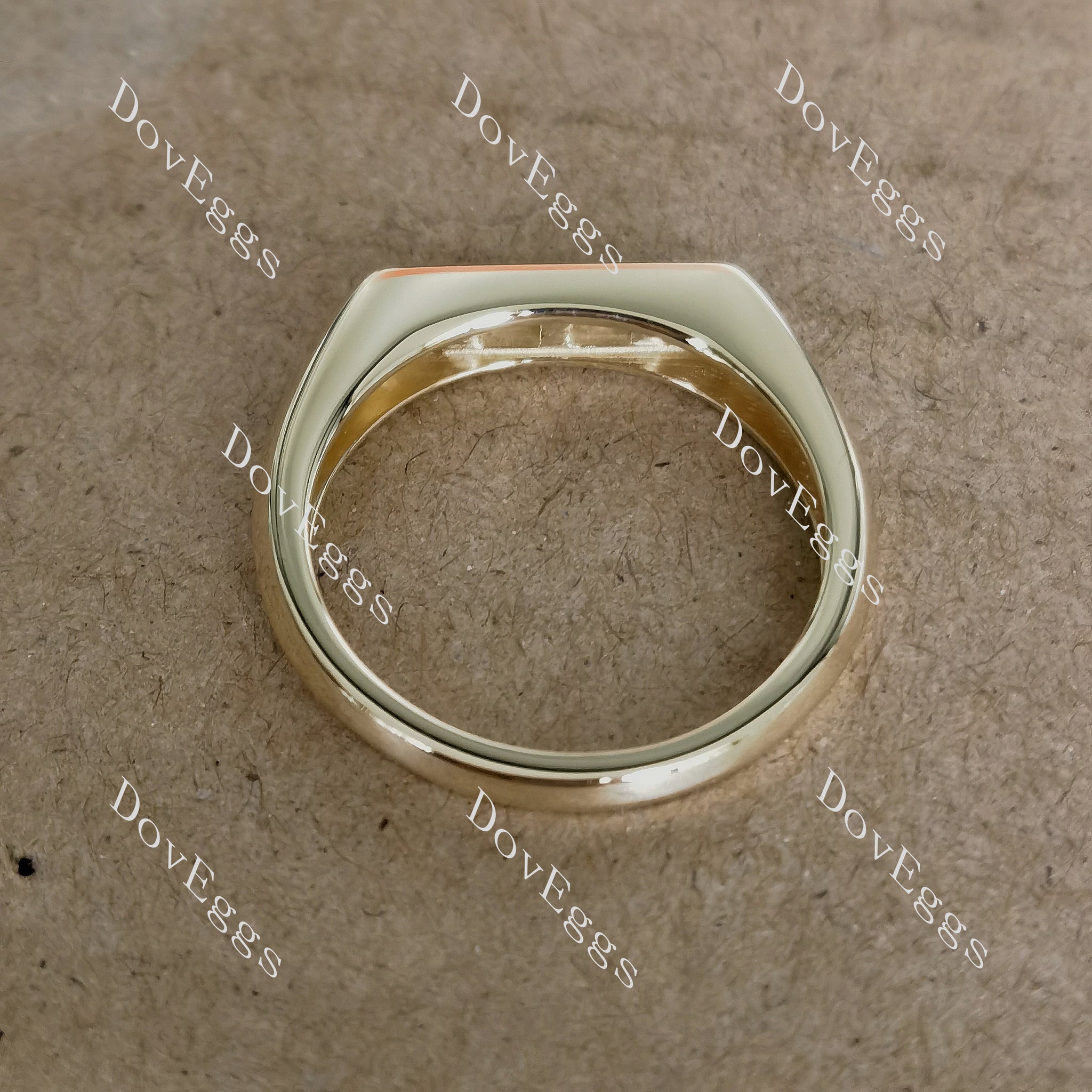 Doveggs baguette bezel moissanite wedding band-2.0mm band width