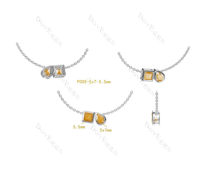 Doveggs bezel 10k gold pendant necklace (pendant only)