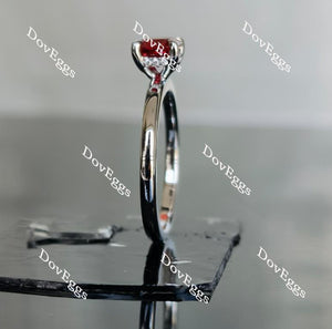 Doveggs asscher vivid pigeon blood ruby colored gem engagement ring