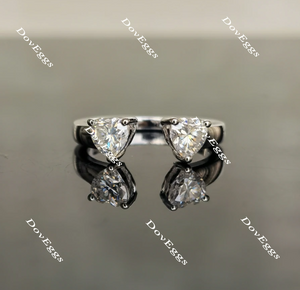 heart moissanite engagement ring