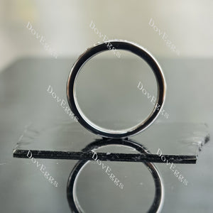 Doveggs half eternity channel set moissanite/lab grown diamond wedding band-2.5mm band width