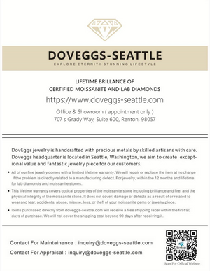 Doveggs solitaire engagement ring semi-mount only(Exclusively to DovEggs stones)